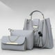 thumbnail image 4 of Conjunto de 3 bolsos para mujer | Bolso tote, bandolera y clutch | Piel sintética con borla y asa superior | Gran capacidad para el trabajo y viajes, 4 of 5