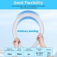 thumbnail image 5 of 1-1/2" 25Ft Clear Flexible PVC Tubing, High Pressure Braided Steel Wire Reinforced Heavy Duty Hose, UV & Chemical Resistant with 4 Clamps, for Boat Marine Pump, Dust Collection, Water Fuel Gas Drain, 5 of 11