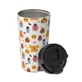 thumbnail image 2 of Fotbe cute bugs Printed Insulated Travel Coffee Mug Spill Proof Leak Proof Stainless Steel Coffee Tumbler Reusable Coffee Cups with Lids Thermos, 2 of 8