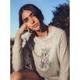 thumbnail image 2 of Cardinal Holly Christmas Sweatshirt Women -Jennifer Paxton Parker Designs, Female x-Large, 2 of 4
