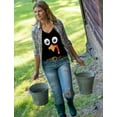 thumbnail image 5 of Tstars Turkey Face Shirt Funny Thanksgiving Women's Fitted V Neck TShirt Large Black, 5 of 7