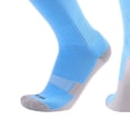 thumbnail image 4 of Purcolt Boys and Girls 1-Pair Sport Soccer Socks Stretchy Comfort Arch Support Knee Length High Towel Bottom Long Tube Football Socks Athletic Team Socks for 7-13 Years, 4 of 7