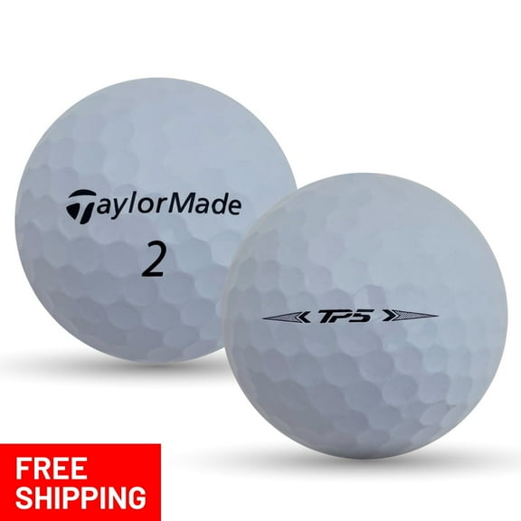 Pre-Owned 24 Taylormade Tp5 5A Recycled Golf Balls, White, by Mulligan Golf Balls