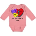 thumbnail image 3 of Inktastic 1st Valentine's Day Hearts Boys or Girls Long Sleeve Baby Bodysuit, 3 of 5