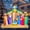 6.5ft Long Nativity Scene, variant on Joyfy 7 ft Christmas Inflatables Nativity Scene Outdoor Decorations,Manger Display Christmas Arched Stable Blow Ups Yard with Built-in LEDs for Holiday Party Garden Lawn Decor