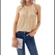 thumbnail image 1 of Tops de Lentejuelas con Cuello Halter para Mujer, Sin Mangas, Brillantes, Fruncidos, Fluidos y Brillantes, para Fiestas Champán M, 1 of 6