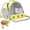 Yellow, variant on Ventilation Carrier for Bearded Dragon,Guinea Pig Carrier,Guinea Pig Carrier for 2,Reptile Travel Carrier for Lizards Sugar Glider Hedgehog Rat Parrot Birds,Airline Approved Black