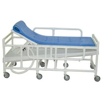 MJM International 910-DB Bariatric Shower Gurney with Canvas Drain Pan Weight Capacity of 900 lbs.
