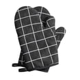 thumbnail image 2 of Heat Resistant Oven Gloves 2 Pack | Thickened Cotton Mitts for Kitchen, Microwave, Baking, Cooking | Slip-Resistant, Double Layer, Hanging Design | 13x26cm Durable Insulated Hand Protection, 2 of 5