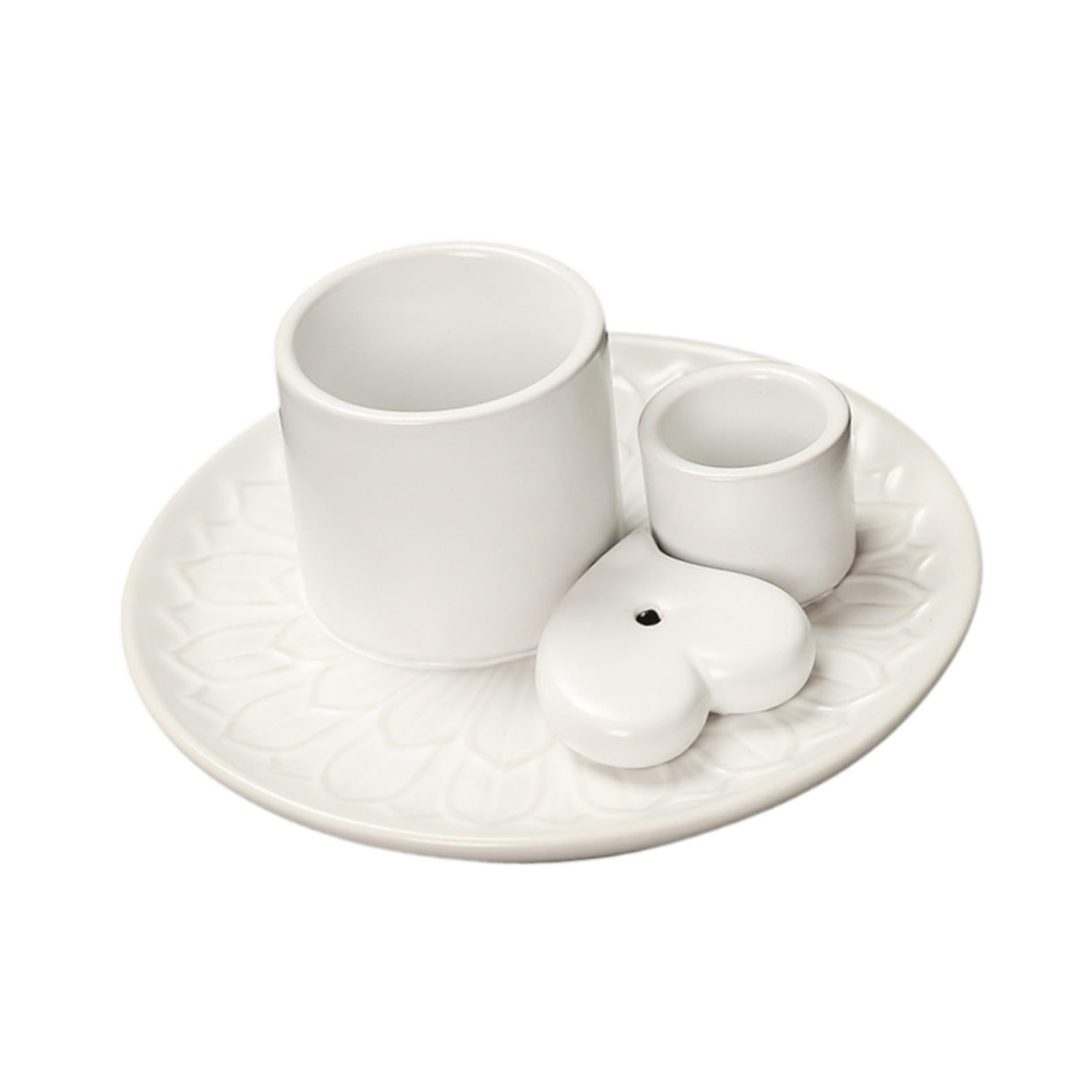 WLPZXP Sage Palo Holder Candle Holder Meditation Incense Burner Incense Burner for Yoga White