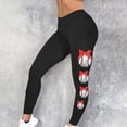 thumbnail image 3 of Iyufng Yoga Leggings for Women,Yoga Pants Plus Size Women's Fashion Baseball Printed Tight Leggings Yoga Pants Sport Elastic Pants, 3 of 5