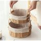 thumbnail image 3 of Cestas Pequeñas de Mimbre para Organizar, Cestas Decorativas Tejidas con Asas y Forros, Bandejas de Cestas Estilo Boho, 3 of 6