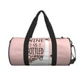 thumbnail image 2 of Gaeub Goose Holding Wineglass with Red Wine Lightweight Travel Cylinder Bag Gym Tote Bag Sports Training Duffle Bag with Pockets and Straps, 2 of 8