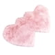 thumbnail image 3 of Alfombra con forma de corazón, tapete de lana sintética de pelo largo. Rosado, 3 of 8
