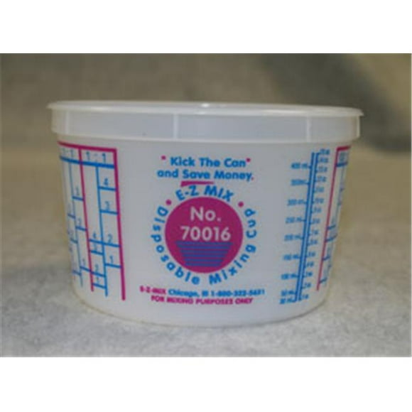 E-Z Mix EMX-70016L 1-Pint Plastic Mixing Cup Lids- Box Of 100