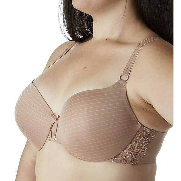 Ashley Graham Womens Icon Underwire T-Shirt Bra,Capuccino,38H