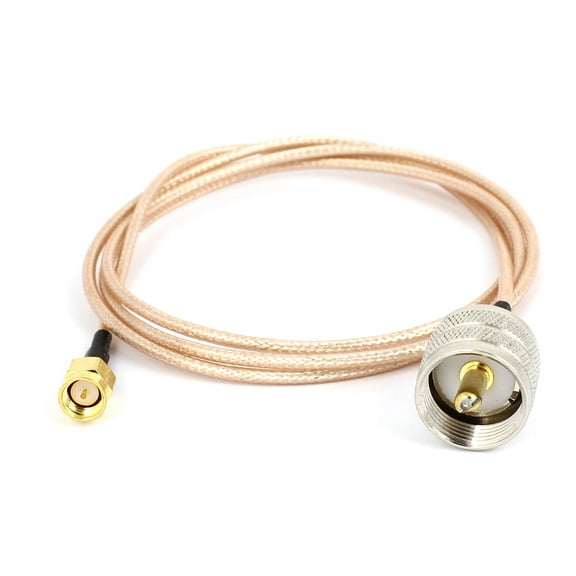 Unique Bargains UHF Male to SMA Male M/M Connector Pigtail RG316 Coaxial Cable  1M 3.3Ft