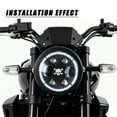 thumbnail image 2 of evomosa Motorcycle Universal 6.5" Headlight Round Headlamp with DRL Hi/Lo Beam for Motorbikes Cruisers Choppers Cafe racers, 2 of 9