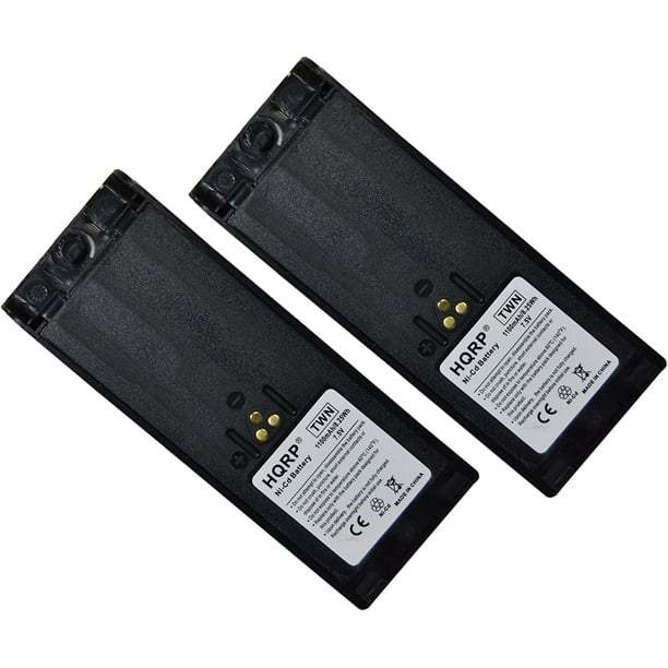 HQRP Deux Batteries pour Motorola MT2000, MTS2000, NTN7143, NTN7143A, NTN7144, NTN7143B