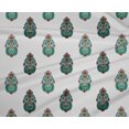 thumbnail image 4 of oneOone Polyester Lycra White Fabric Floral & Paisley Block Sewing Craft Projects Fabric Prints By Yard 56 Inch Wide, 4 of 4
