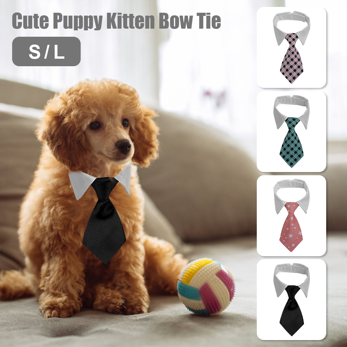 Cool Adjustable Grooming Necktie Puppy Kitten Adorable Bow Tie for Dog Cat Pet 