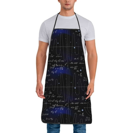 

Zeuib Mathematica Science Print Unisex Waterproof Aprons Cooking Aprons for Kitchen Gardening and Salon Water & Oil Resistant