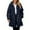 Dark Blue, variant on Jacket Zipperr Long Sleeve Hooded Comfort Warm Jackets Fall Clothes Winter Clothing for Women