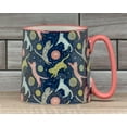 thumbnail image 5 of 10 Strawberry Street Bella Mug, Cats in Space, Set of 4, 5 of 7