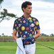 thumbnail image 3 of Fotbe Space Planet Camiseta Polo de Golf para Hombre con Estampado – Camisa Deportiva Transpirable con Cuello Abotonado-Medium, 3 of 6