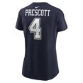 thumbnail image 3 of Women's Nike Dak Prescott Navy Dallas Cowboys Player Name & Number T-Shirt, 3 of 3