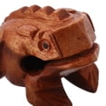 thumbnail image 3 of Minkissy 1 Set Musical Frog Instrument Wood Desk Decor Light Brown for All Ages, 3 of 6