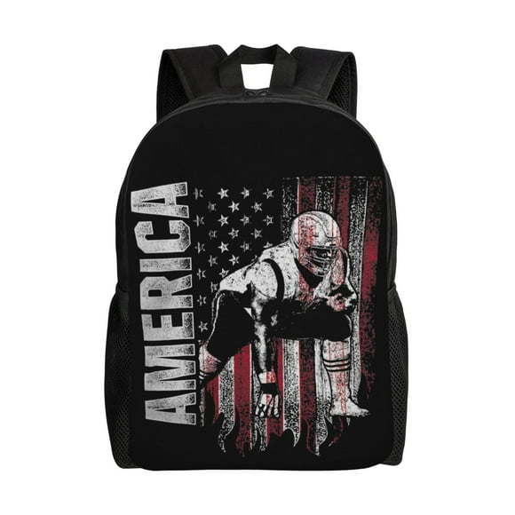 Mochilas escolares de liniero de fútbol americano para estudiantes, mochilas de viaje, bolsos para portátil, bolsos de hombro para hombres y mujeres.