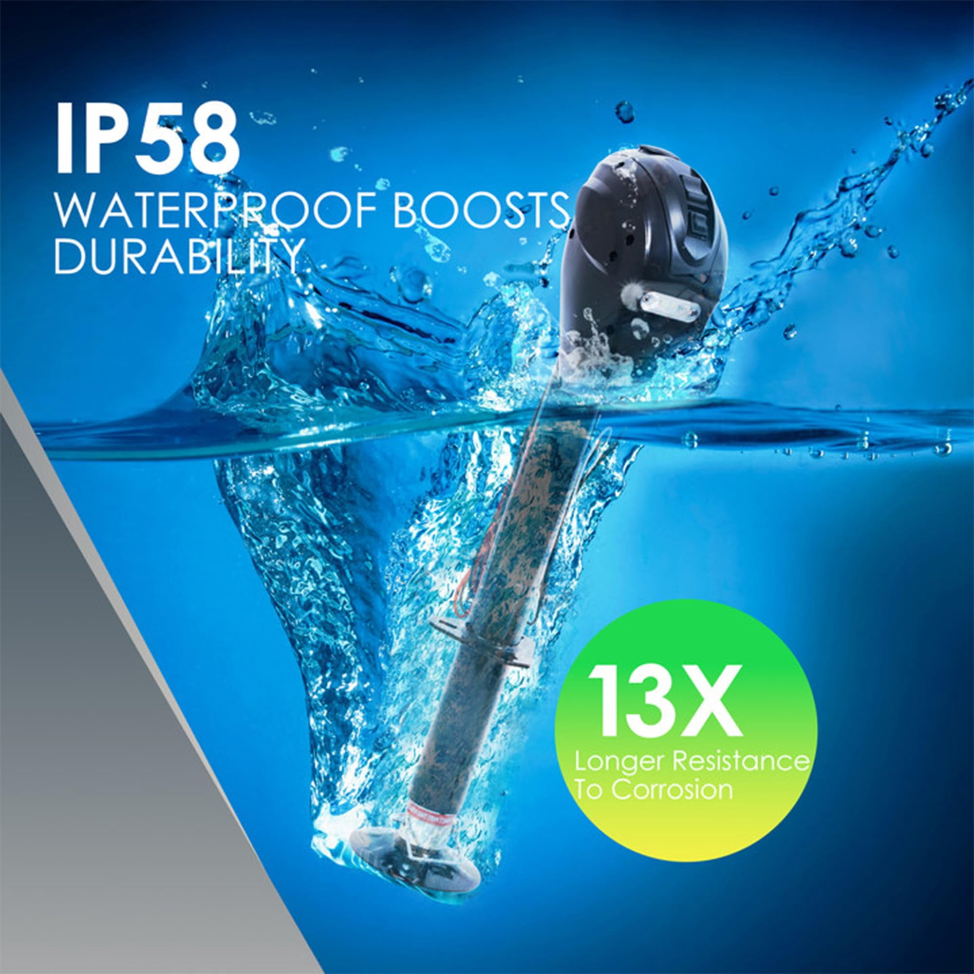 Uriah Products 3500lbs electric jack with ground wire for Cars, SUVs & Vans