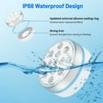 thumbnail image 2 of 2 Pack Pool Lights Submersible LED Light Underwater Battery Operated Pond Lights with RF Remote Suction Cups 16 Colors Magnet Waterproof for Aboveground Inground Pools Fountain Bathtub Aquarium, 2 of 7