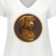 thumbnail image 4 of Inktastic Nova Scotia Duck Tolling Retriever Dog Women's Plus Size V-Neck T-Shirt, 4 of 5