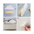 thumbnail image 5 of Estante de pared con forma de nube, estante de almacenamiento, decoración de madera, estante de madera plegable, 5 of 5