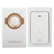 thumbnail image 1 of Kit de timbre inalámbrico impermeable, autoalimentado, 110-240 V, 1 transmisor y receptor, 1 of 8