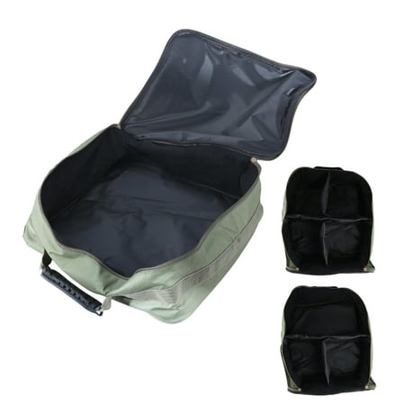 Fishing Reel Storage Case Handbag with Dividers Fishing Accessorys Tool Bag