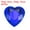 Dark Blue 0.59", variant on Uxcell 40Pcs Acrylic Heart Rhinestone 0.47" Flat Back Gems Stickers Black