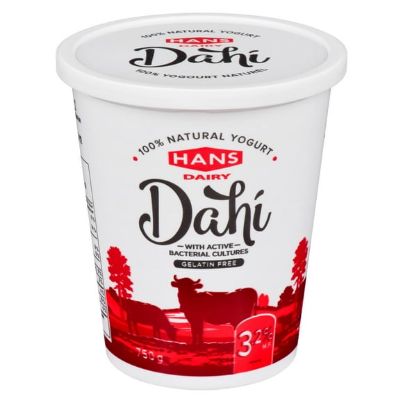 Yogourt nature Dahi de Hans Dairy à 3,2 % M.G. 750 g