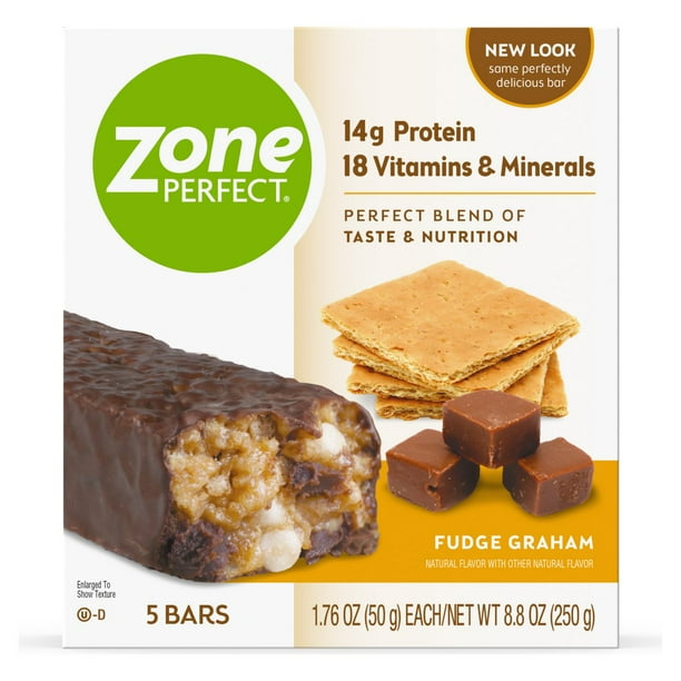 ZonePerfect Protein Bars, Fudge Graham, 14g of Protein, Nutrition Bars