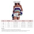 thumbnail image 5 of Knit Top Hollow fuera del hombro poliéster máquina lavable mujeres Top suéter para el verano, 5 of 5
