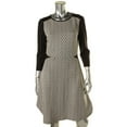 thumbnail image 2 of Finity Womens Quilted Colorblock Wear to Work Dress, 2 of 3