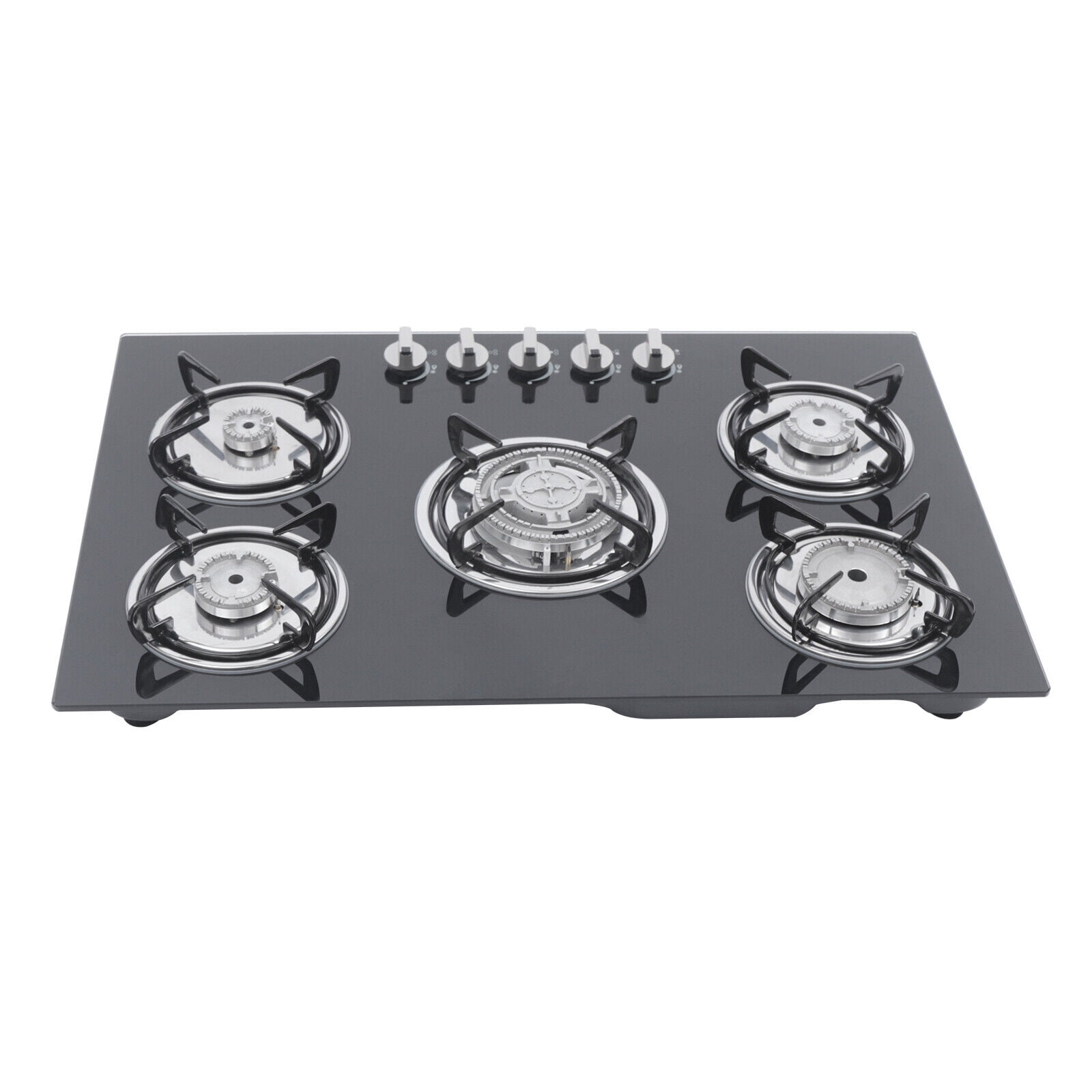 Five-burner Natural Gas Stove for Domestic or Commercial Cooking in the Home or Restaurant 30.3*20*2.76 inch