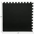 thumbnail image 2 of Foam Flooring Tiles – 12-Pack Interlocking EVA Foam Pieces – Non-Toxic Floor Padding for Playroom, Gym, or Basement by Stalwart (Black), 2 of 3
