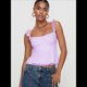 thumbnail image 5 of Camiseta de Tirantes Tipo Babydoll de Encaje para Mujer, con Mangas Transparentes, Estilo Y2k, para Salir de Verano. Violeta L, 5 of 8