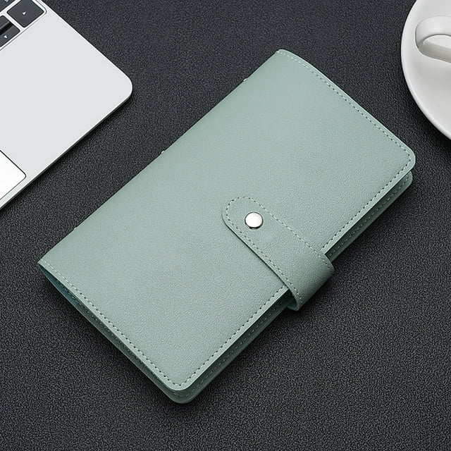 Portatarjetas de gran capacidad para hombres con múltiples ranuras - cartera RFID fina para viajes, oficina y uso diario
