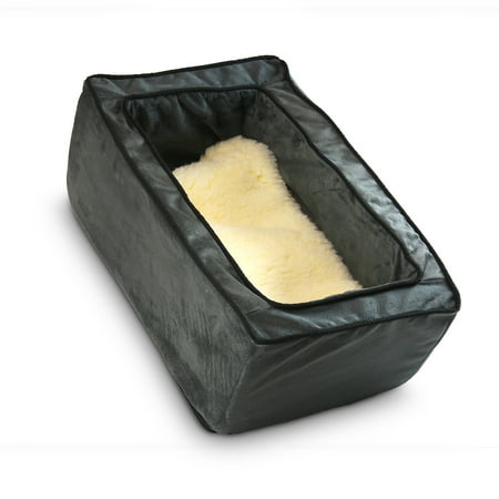 UPC: 0729053276728 | Snoozer Pet Products Luxury Console Dog Car Seat  Large  Anthracite  Luxury Microsuede