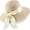 Beige/White, variant on Women's Folable Floppy Hat,Wide Brim Sun Protection Straw Hat, Summer UV Protection Beach Cap