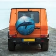 thumbnail image 6 of Susaid Ocean Dolphin Fish School Print Water Proof Spare Tire Cover Wheel Tire Dust-proof Cover Fit Trailer, RV, SUV and Many Vehicle-17 inch, 6 of 6